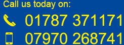 Call Sudbury Self Storage today on 01787 371171 or 07970 268 741 or 07974 398 794